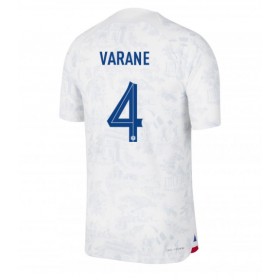 Frankrike Raphael Varane #4 Borta Kläder VM 2022 Kortärmad